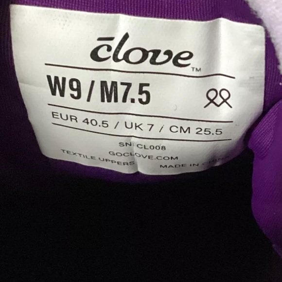 Clove Classic Nursing Hospital Sneakers Shoes Footwear Women 9 Men 7.5 Purple - Picture 4 of 5